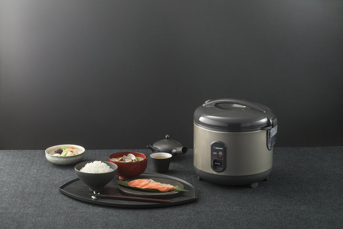 Zojirushi - 1.8 L Automatic Grey Rice Cooker & Warmer - NS-RPC18HM