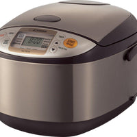 Zojirushi - 1.8 L Microcomputer Rice Cooker & Warmer with Basket - NS-TSC18XJ