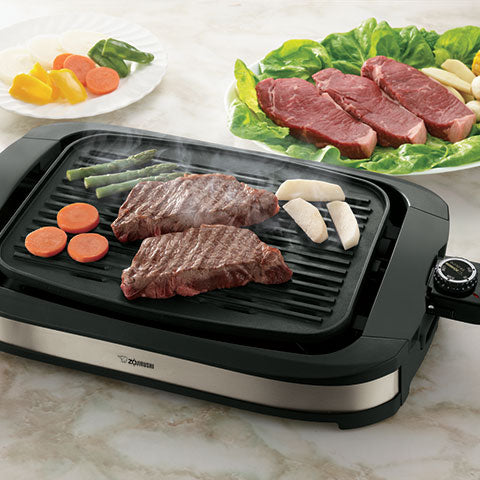 Zojirushi - Black Stainless Steel Indoor Electric Grill (1500 Watt) - EB-DLC10