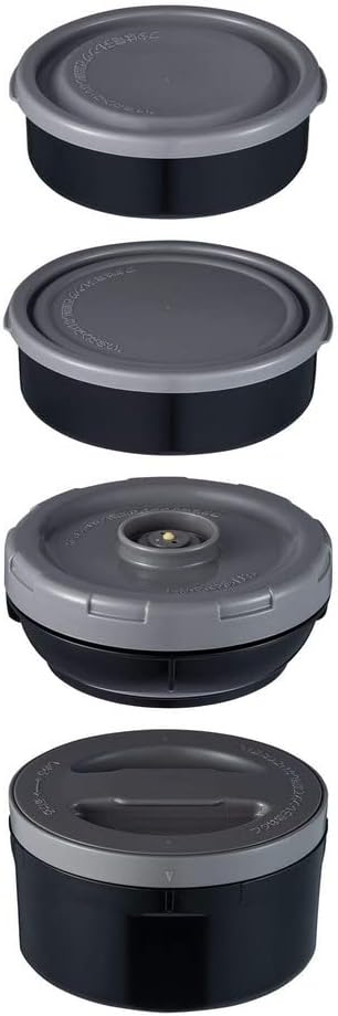 Zojirushi - Mr. Bento® Blueberry Stainless Lunch Jar With 4 Microwaveable Inner Bowls - SL-JBE14AZ