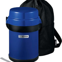 Zojirushi - Mr. Bento® Blueberry Stainless Lunch Jar With 4 Microwaveable Inner Bowls - SL-JBE14AZ