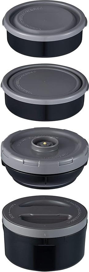 Zojirushi - Mr. Bento® Plum Stainless Lunch Jar With 4 Microwaveable Inner Bowls - SL-JBE14VZ