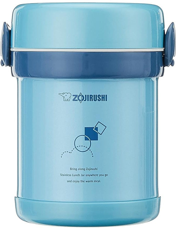 Zojirushi - Ms. Bento® Stainless Lunch Jar With 2 Microwaveable Inner Bowls - SL-MEE07AB