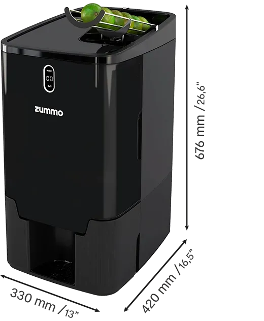 Zummo - VIVA 120V Midnight Black Commercial Juicer, 10 Fruits/Minute - Z25‐BL