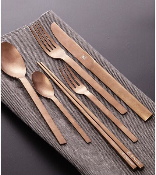Zwilling - 24 PC PVD coated rose gold Flatware Set - 07125-424