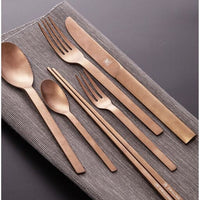 Zwilling - 24 PC PVD coated rose gold Flatware Set - 07125-424