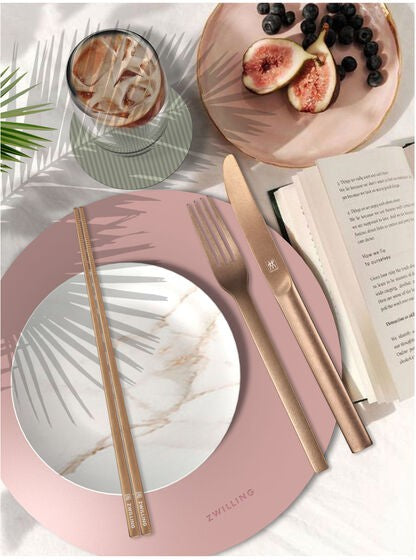 Zwilling - 24 PC PVD coated rose gold Flatware Set - 07125-424