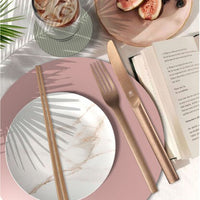 Zwilling - 24 PC PVD coated rose gold Flatware Set - 07125-424