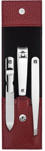 Zwilling - 3 PC Red Leather Pocket Case - 1021389