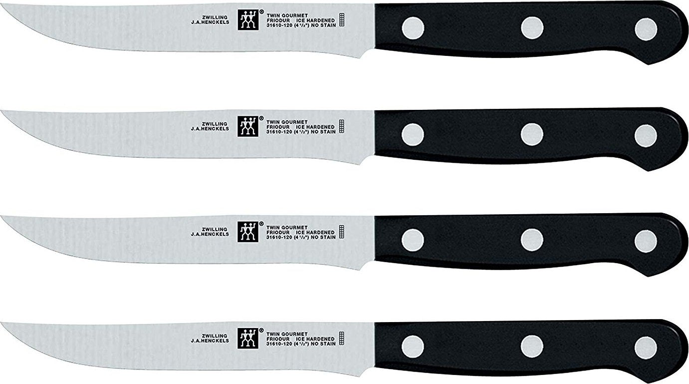 Zwilling - 4 PC Twin Gourmet Black Steak Knife Set - 39123-000