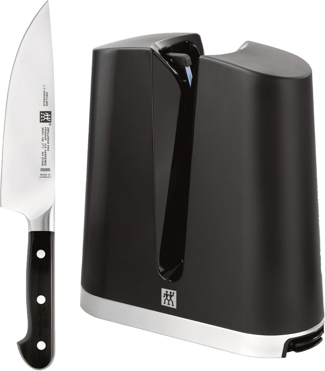 Zwilling - 7" V-Edge Chef's Knife With Sharpener - 38444-008