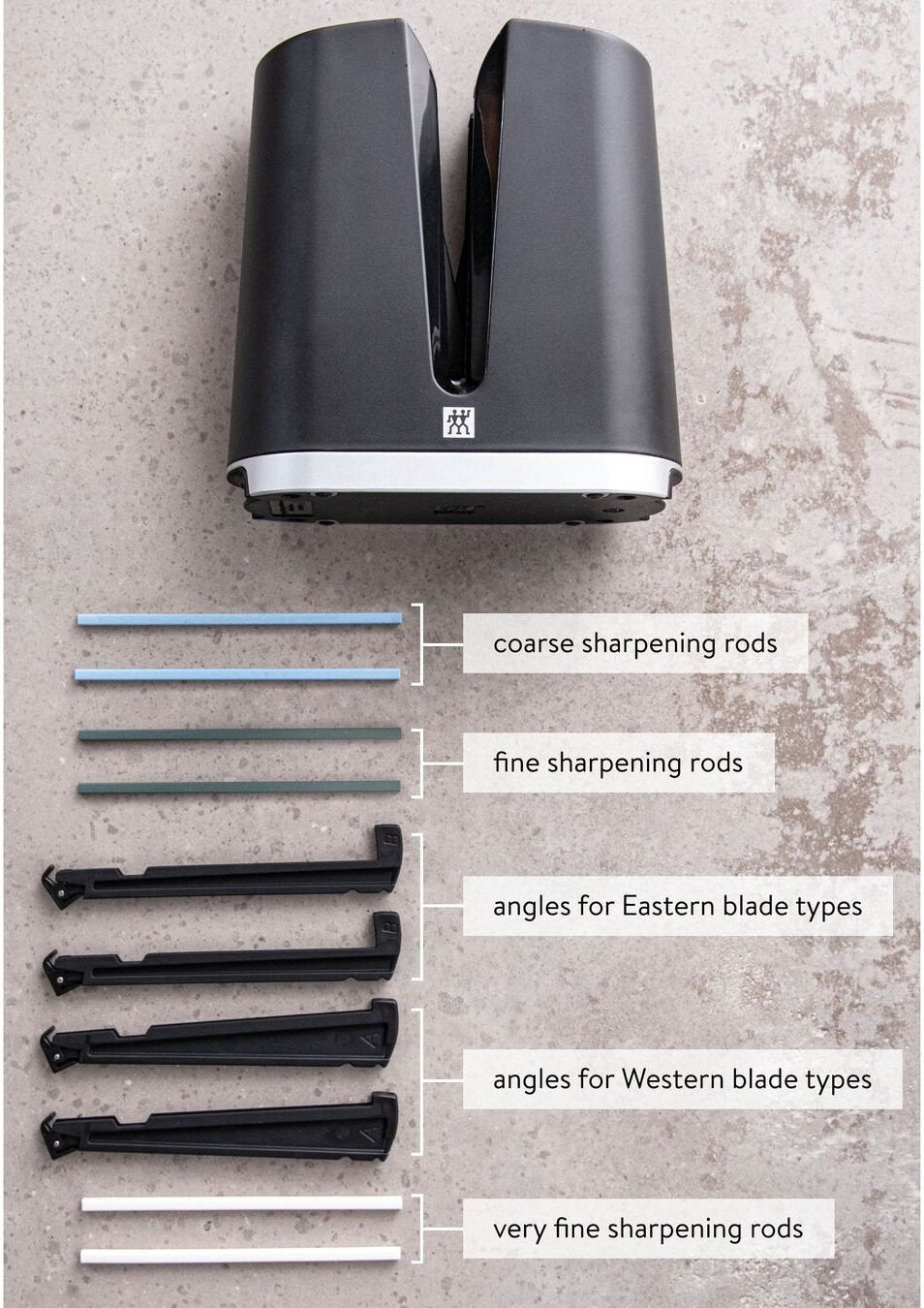 Zwilling - 7" V-Edge Nakiri Knife With Sharpener - 36130-016