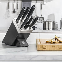 Zwilling - ALL * STAR 7 PC Black Knife With Black Self Sharpening Block Set - 1022568