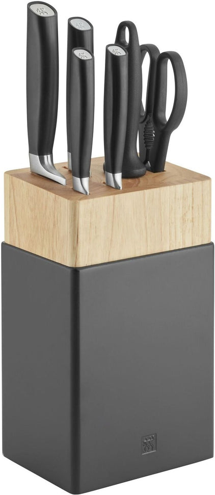 Zwilling - ALL * STAR 7 PC Silver Knife With Block Set - 1022597