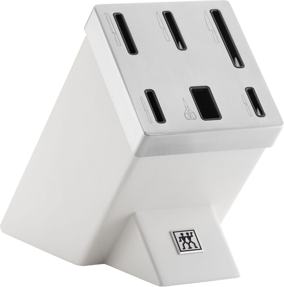 Zwilling - ALL * STAR 7 PC Silver Knife With White Self Sharpening Block Set - 1022776