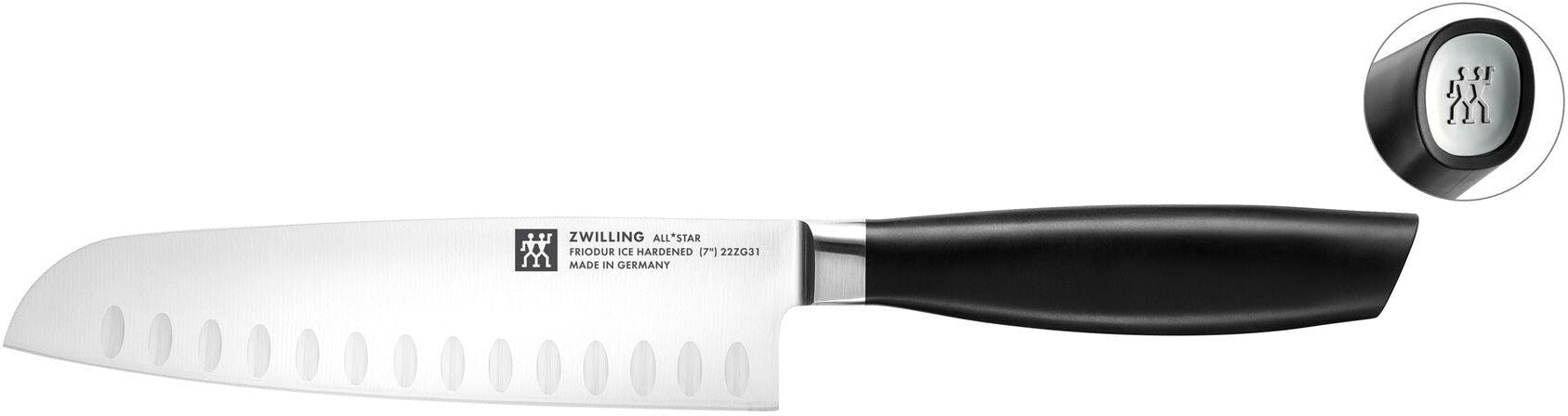 Zwilling - ALL * STAR 7" Santoku Knife Silver - 1020801