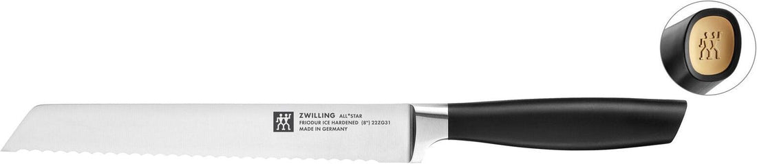 Zwilling - ALL * STAR 8" Bread Knife Gold Matt - 1022905