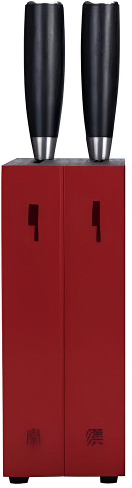 Zwilling - DRAGON 3 PC Knife block set with 6.5" Nakiri Knife, 6" Chopper Knife and Knife Block - 54412-003