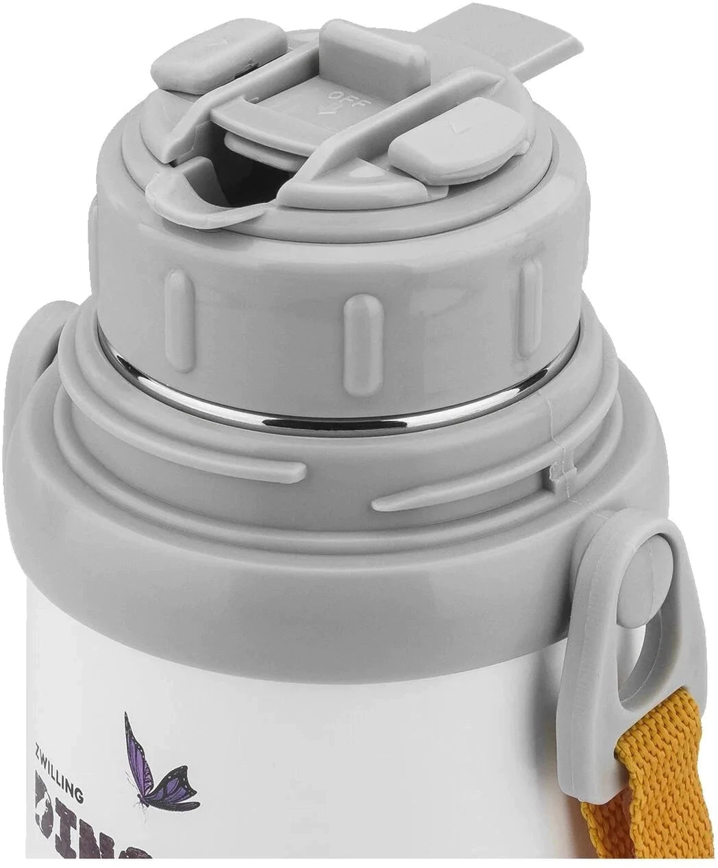 Zwilling - Dinos Thermo 380 ml White-Grey Bottle With Cup - 39500-530