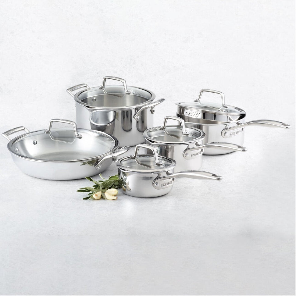 Zwilling - Energy X3 10 PC 18/10 Stainless Steel Cookware Set - 71150-005