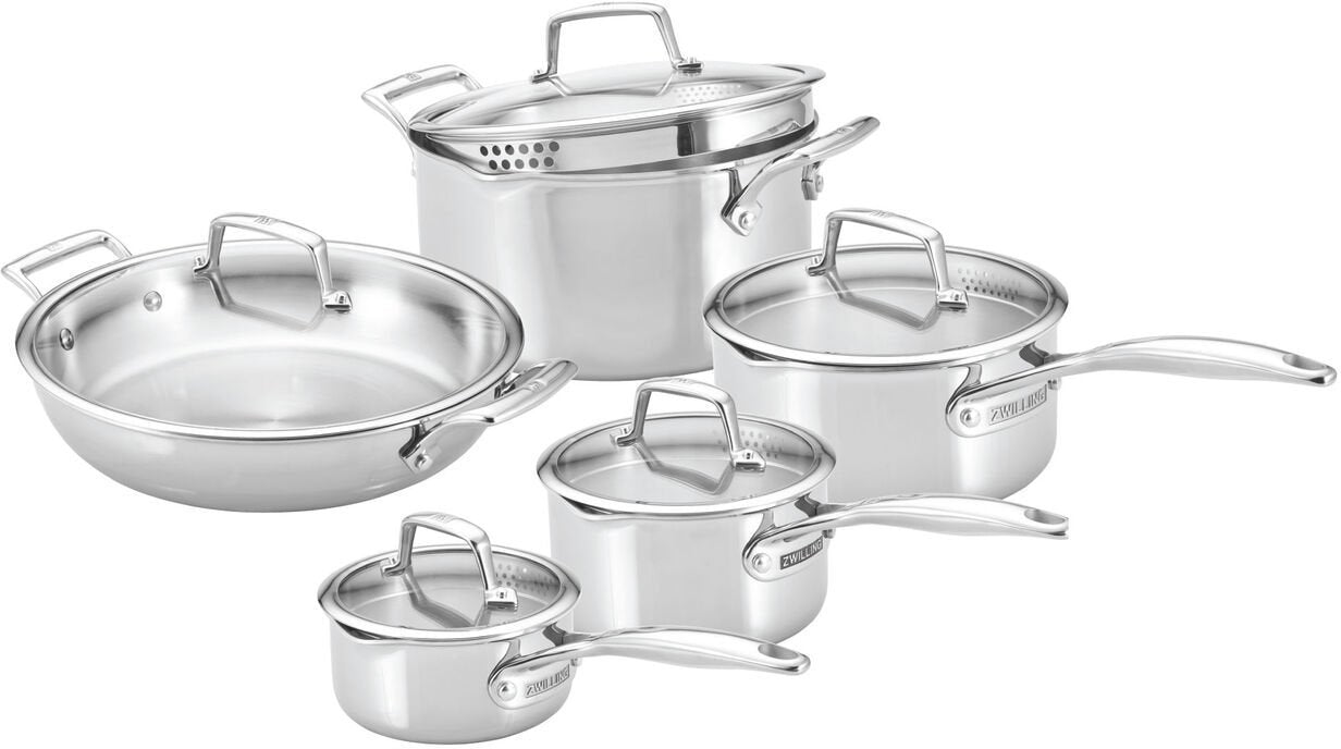 Zwilling - Energy X3 10 PC 18/10 Stainless Steel Cookware Set - 71150-005