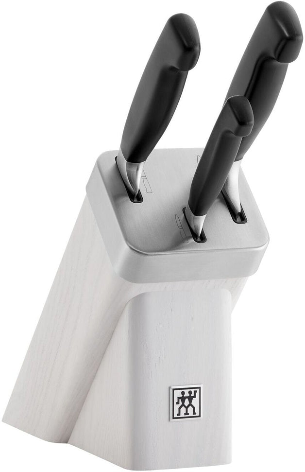 Zwilling - Four Star 4 PC Self-Sharpening Knife Block Set White - 35134-400