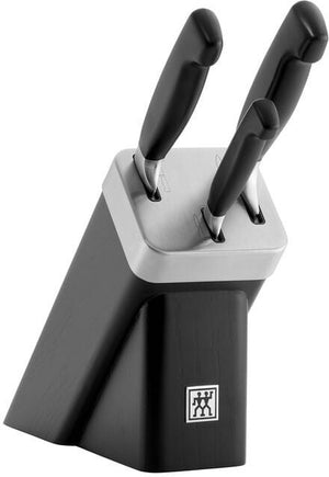 Zwilling - Four Star 4-Pc, Knife Set With Self-Sharpening Black Matte Block - 35134-200