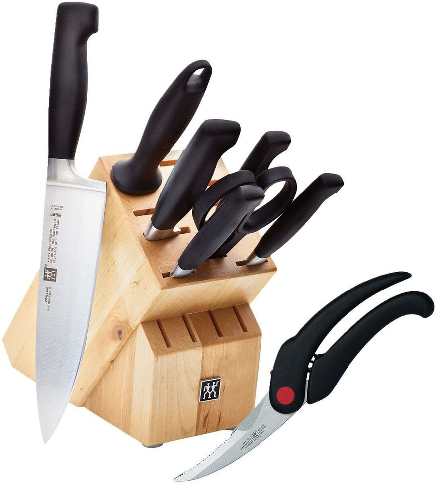 Zwilling - Four Star 8 PC Knife Block Set with Poultry Shears - 35746-801