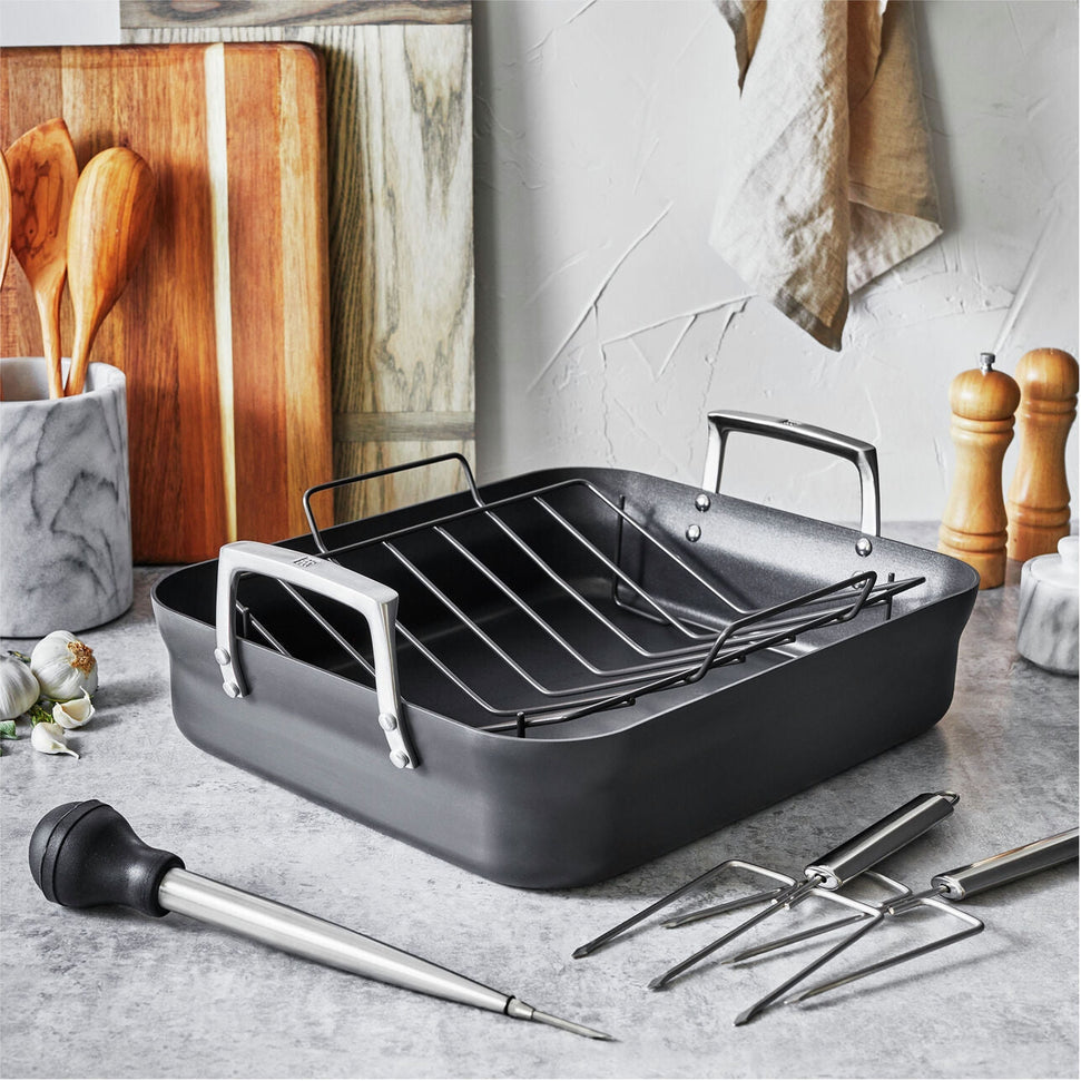 Zwilling - Motion 16" x 14" Aluminum Non Stick Roaster with Rack - 66201-004