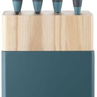 Zwilling - Now S 6 PC Stainless Steel Blue Knife Block Set - 54360-006