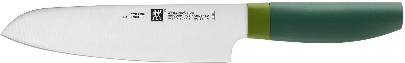 Zwilling - Now S 7" Stainless Steel Green Santoku Knife - 54377-181