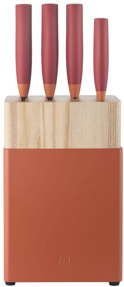 Zwilling - Now S Stainless Steel 6 PC Red Knife Block Set - 54350-006
