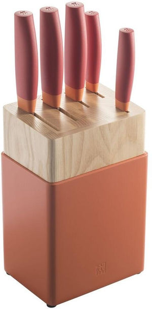 Zwilling - Now S Stainless Steel 6 PC Red Knife Block Set - 54350-006