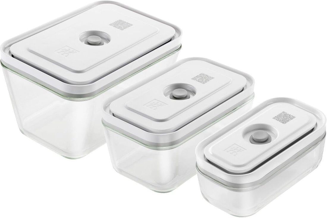 Zwilling - Pack of 3 Fresh & Save Glass Vacuum Container - 36803-003