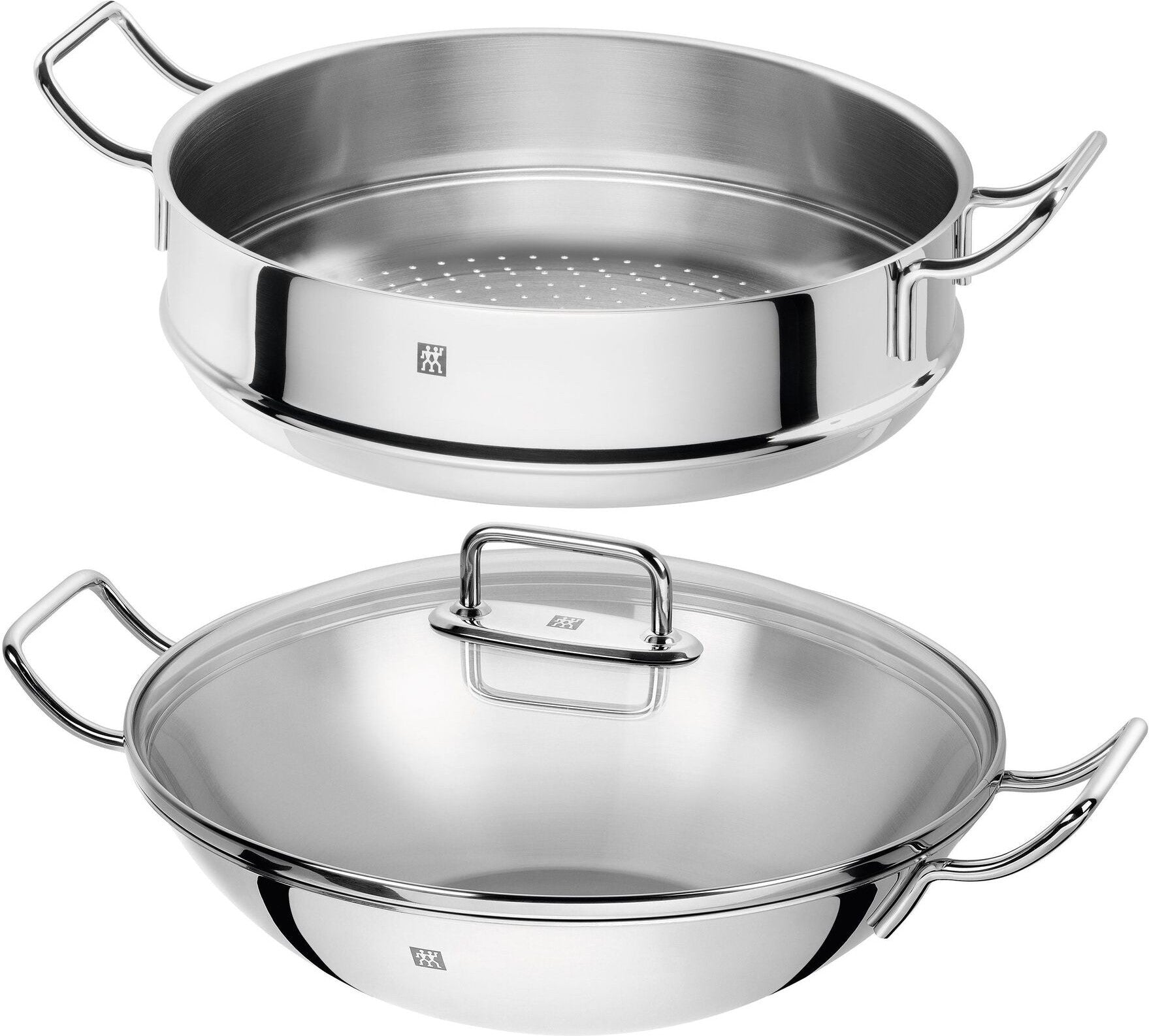 Zwilling - Plus 12.5" Stainless Steel Wok with Steamer - 40998-632