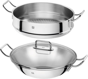 Zwilling - Plus 12.5" Stainless Steel Wok with Steamer - 40998-632