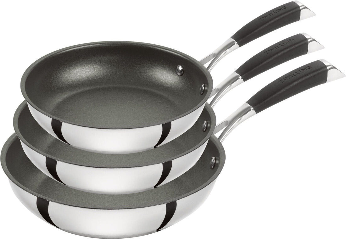 Zwilling - Plus 3 PC Stainless Steel Fry Pan Set - 1010546