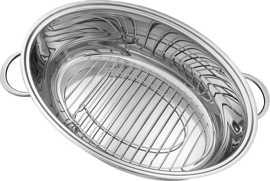 Zwilling - Plus 9 QT Stainless Steel Silver Oval Multi-Use Roaster - 40993-000