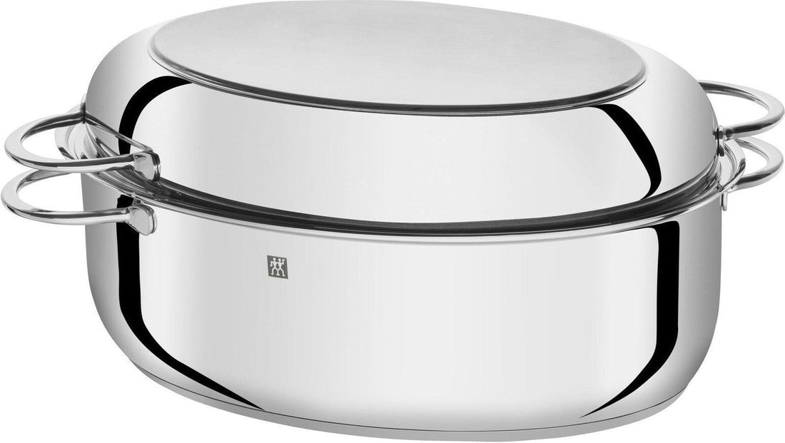 Zwilling - Plus 9 QT Stainless Steel Silver Oval Multi-Use Roaster - 40993-000