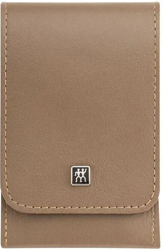 Zwilling - Premium 4 PC Taupe Leather Pocket Case - 1007324