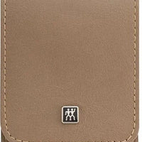 Zwilling - Premium 4 PC Taupe Leather Pocket Case - 1007324