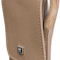 Zwilling - Premium 4 PC Taupe Leather Pocket Case - 1007324