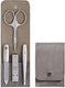 Zwilling - Premium 4 PC Taupe Leather Pocket Case - 1007324