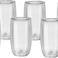 Zwilling - Sorrento 8 PC Double-Wall Latte Glass Set 350ml - 39500-121