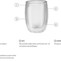 Zwilling - Sorrento Plus 2 PC Double-Wall Espresso Mug Set 80ml - 39500-110
