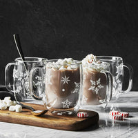 Zwilling - Sorrento Plus 4 PC Snowflake Double-Wall Latte Mug Set - 39500-116