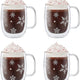 Zwilling - Sorrento Plus 4 PC Snowflake Double-Wall Latte Mug Set - 39500-116