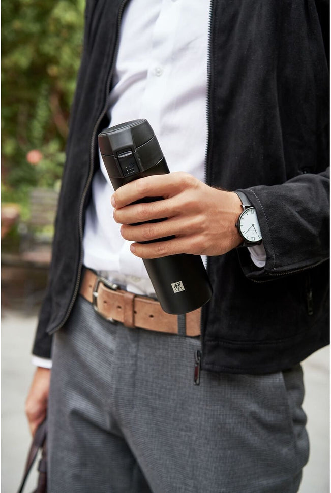 Zwilling - Thermo 450 ml Black Travel Bottle - 39500-508