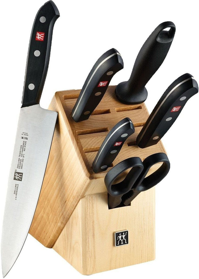 Zwilling - Tradition 7 PC Stainless Steel Knife Block Set - 35369-007