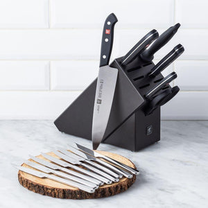 Zwilling - Tradition 7 PC Stainless Steel Knife Block Set with Bonus Steak Knives- 38662-007